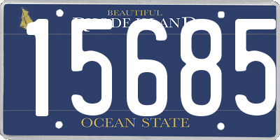 RI license plate 15685