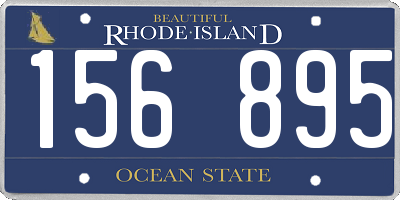 RI license plate 156895