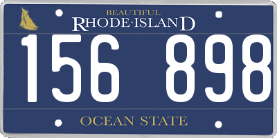 RI license plate 156898