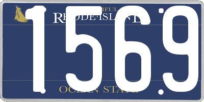 RI license plate 1569