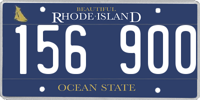 RI license plate 156900