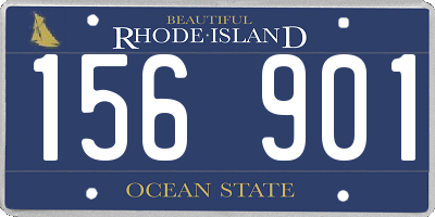 RI license plate 156901