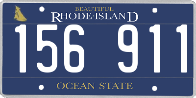 RI license plate 156911