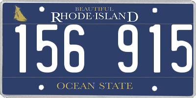 RI license plate 156915
