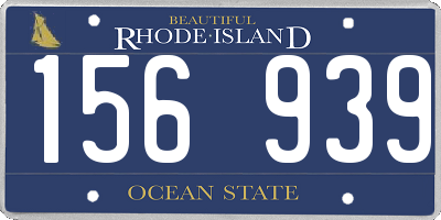 RI license plate 156939