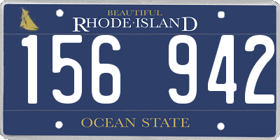 RI license plate 156942
