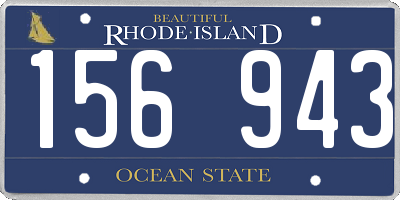 RI license plate 156943