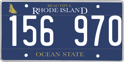 RI license plate 156970