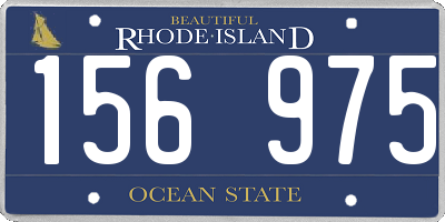 RI license plate 156975
