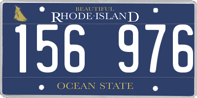 RI license plate 156976