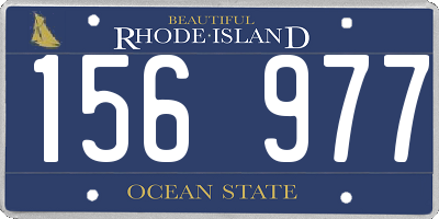 RI license plate 156977