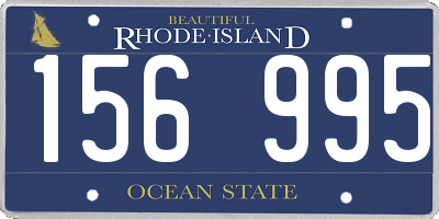 RI license plate 156995
