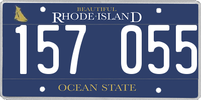 RI license plate 157055