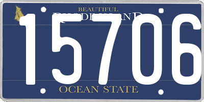 RI license plate 15706