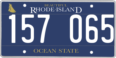 RI license plate 157065