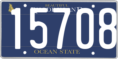 RI license plate 15708