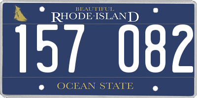 RI license plate 157082