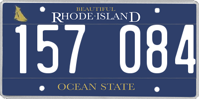 RI license plate 157084