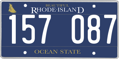 RI license plate 157087