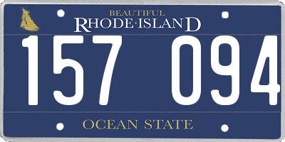 RI license plate 157094