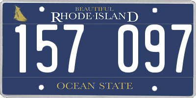RI license plate 157097
