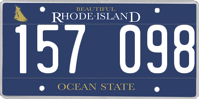 RI license plate 157098