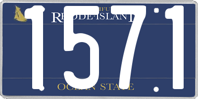 RI license plate 1571