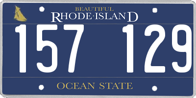 RI license plate 157129