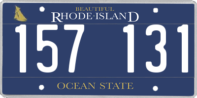 RI license plate 157131