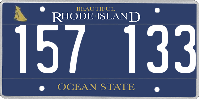 RI license plate 157133