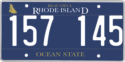 RI license plate 157145