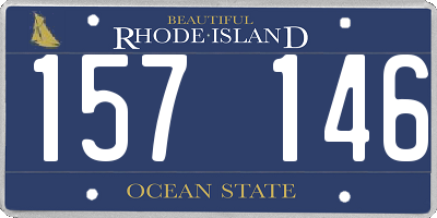 RI license plate 157146