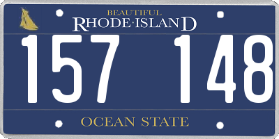 RI license plate 157148