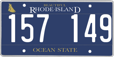 RI license plate 157149