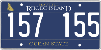 RI license plate 157155