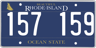 RI license plate 157159