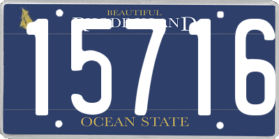 RI license plate 15716