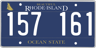 RI license plate 157161