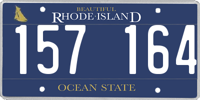 RI license plate 157164