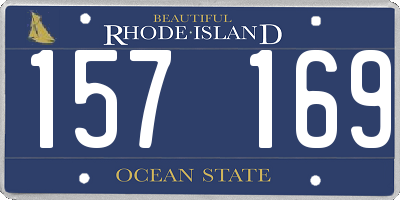 RI license plate 157169