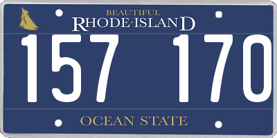 RI license plate 157170