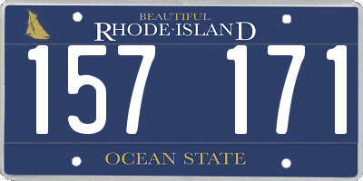 RI license plate 157171