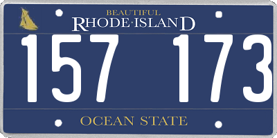 RI license plate 157173