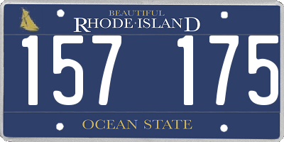 RI license plate 157175