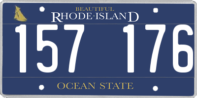 RI license plate 157176