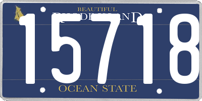 RI license plate 15718
