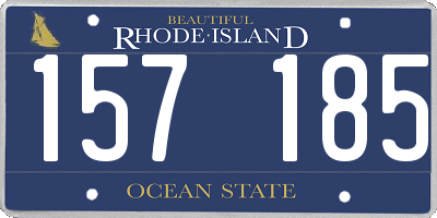 RI license plate 157185