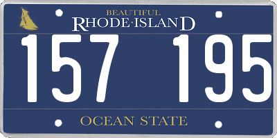 RI license plate 157195