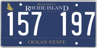 RI license plate 157197