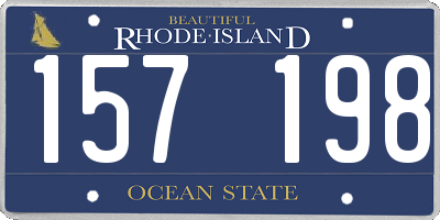 RI license plate 157198